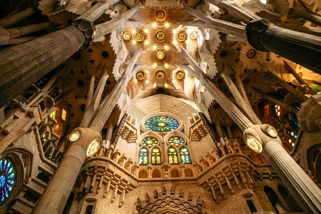 Interior of the Sagrada Familia