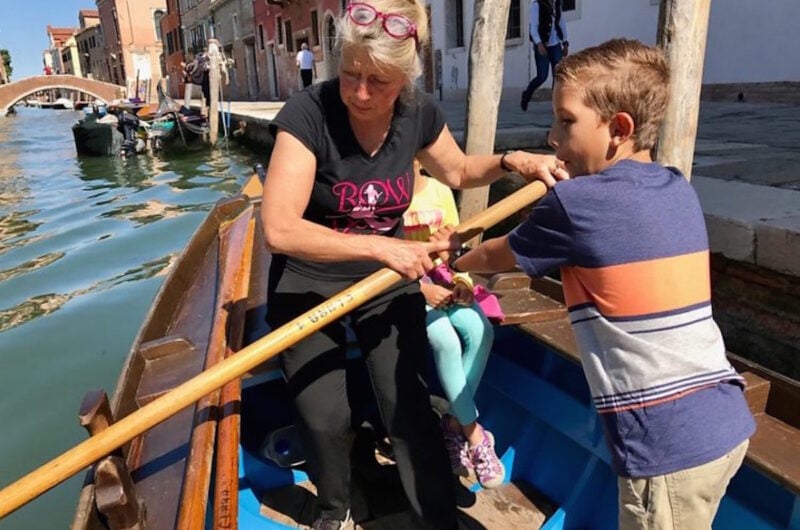 rowing in venice
