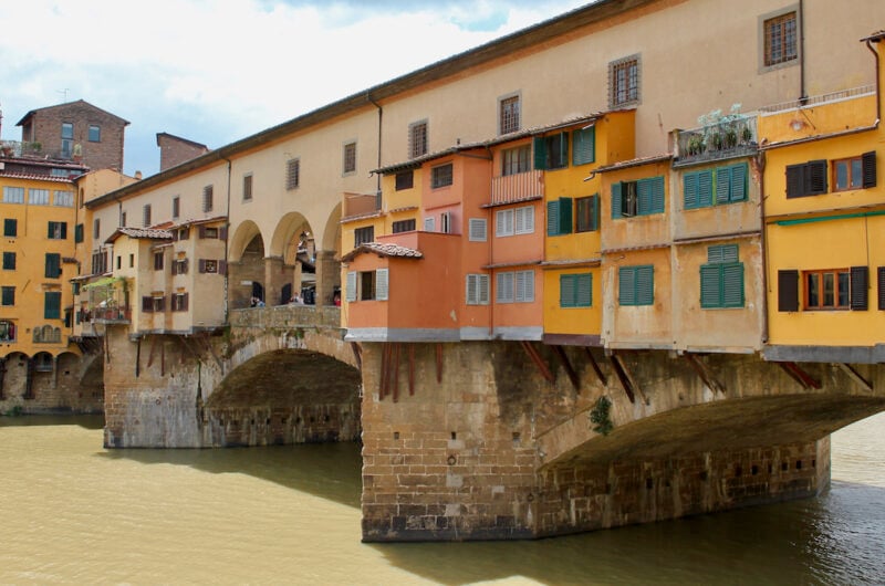 old bridge over a river