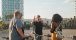 three people bike tour barcelona