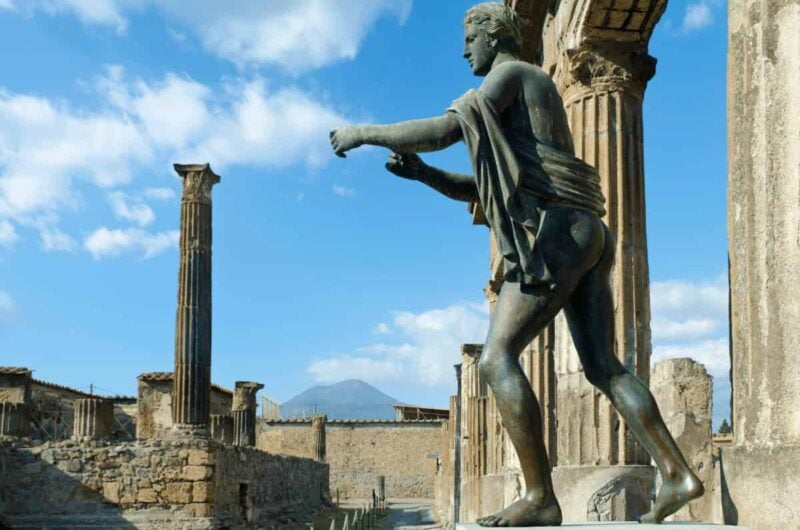 small mage * statue in pompeii or naples