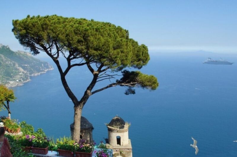 looking over the ocean