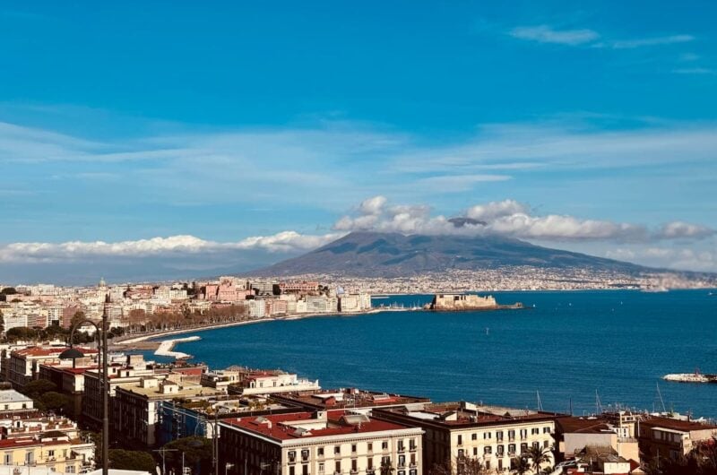 Naples skyline with Vesuvius