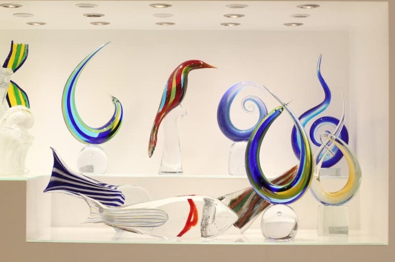 glass blowing artwork from Murano Venice Italy