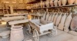 vases and carts old pompeii