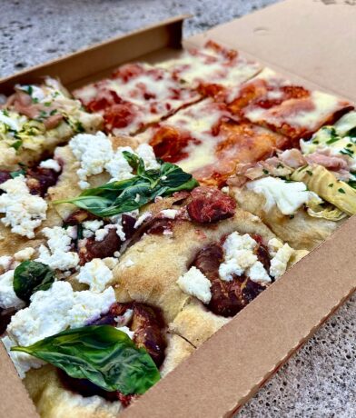 pizza al taglio in Rome is easy to order
