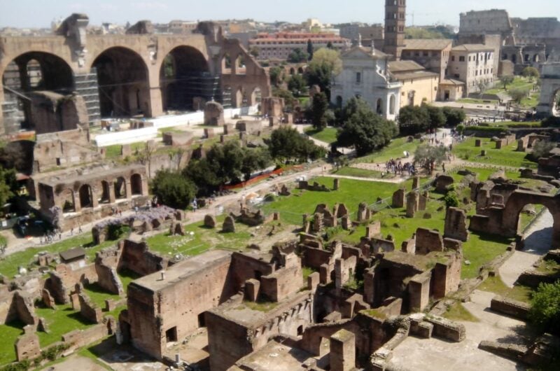 roman forum on a summer day