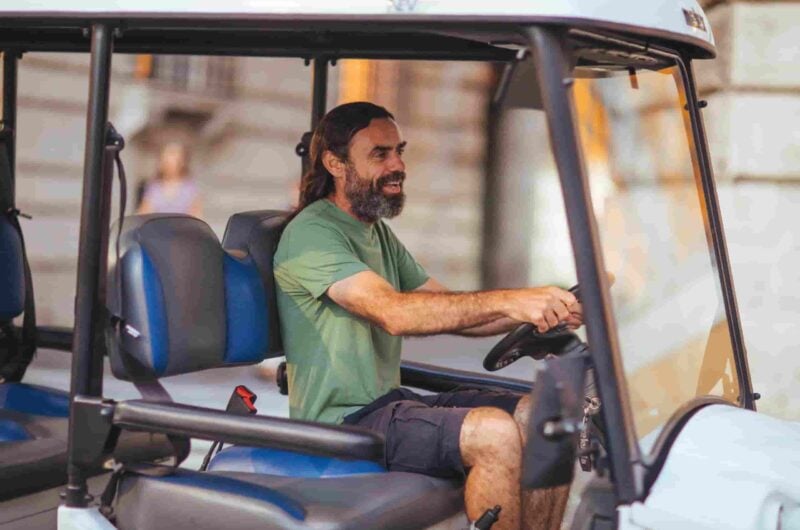 golf cart with drinks night tour in rome