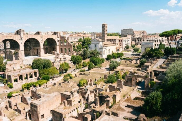 The SUPER Sites of Rome include Roman Forum