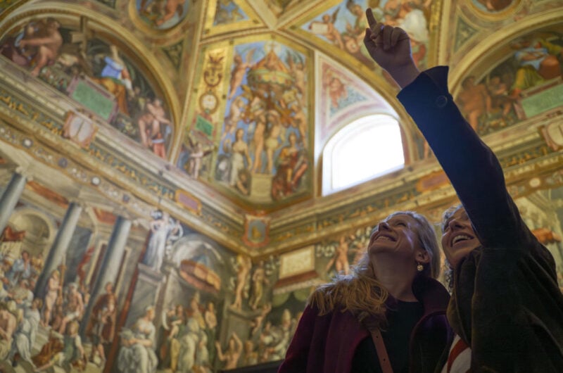 Early morning Vatican tour, following the Key Master as he opens for the day