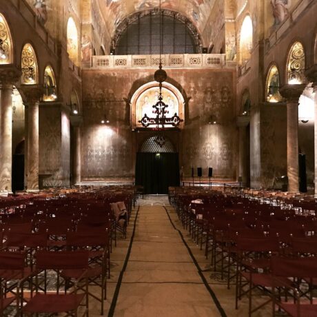 st mark's basilica at night