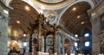 the baldacchino inside St. Peter's Basilica
