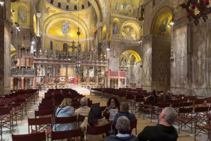 St. Mark's Basilica at night exclusive access Venice tour