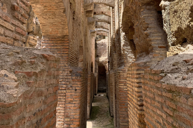 tunnels below the Colosseum