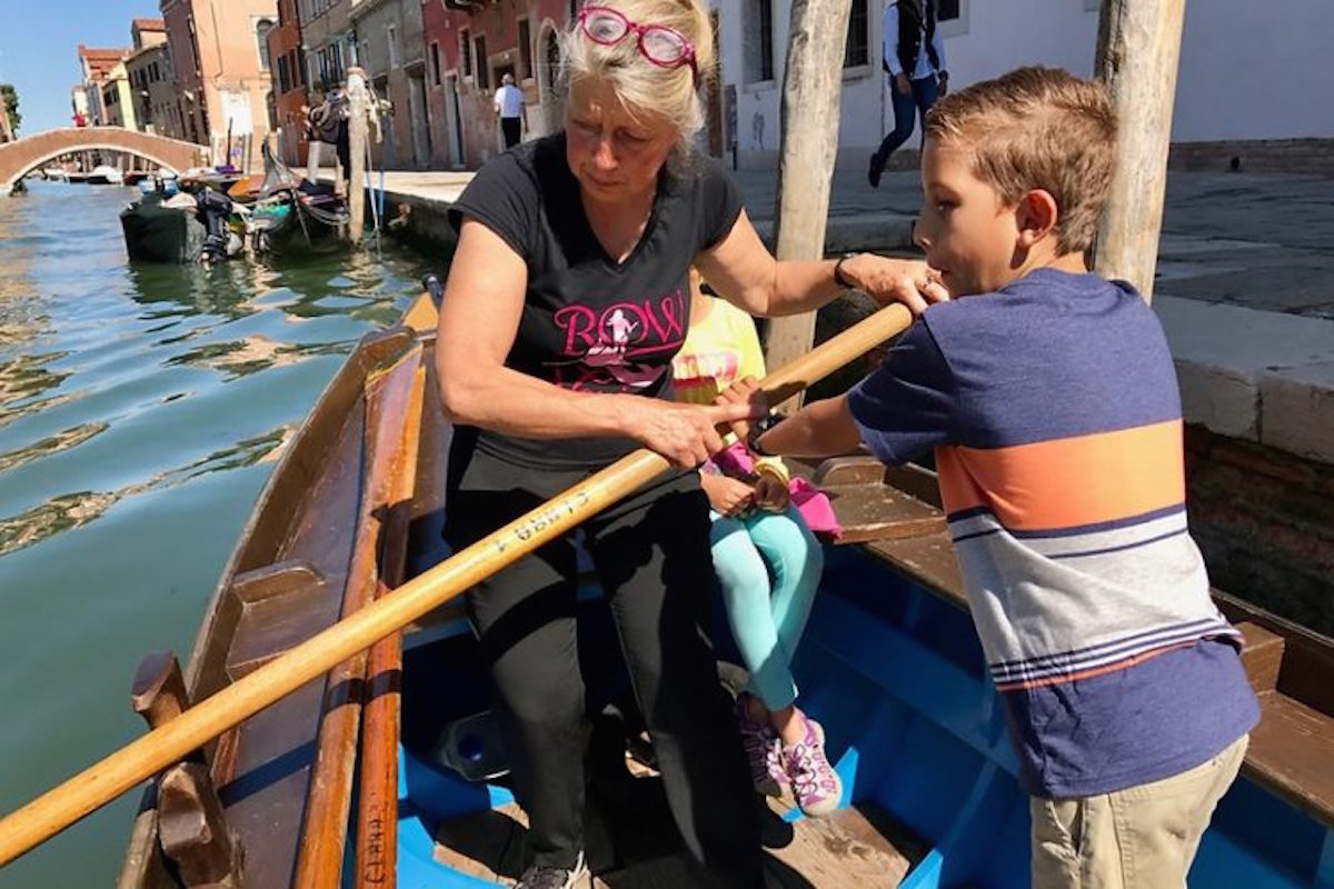 rowing in venice