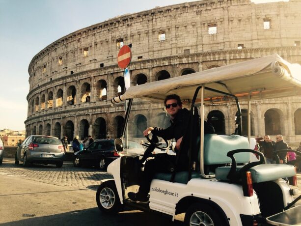 rome tour golf cart