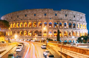 Colosseum at night