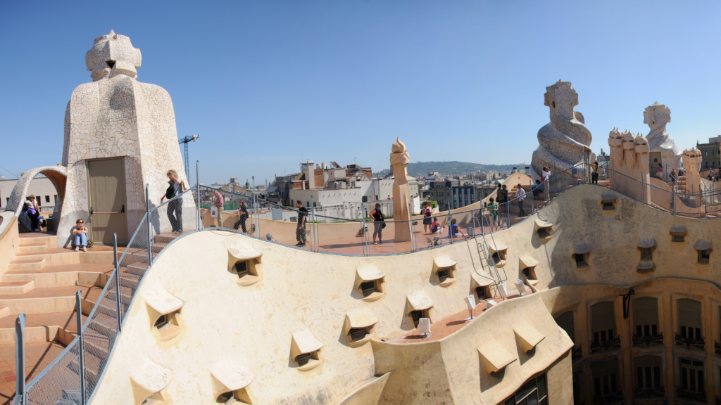 rooftop terrace, La Pedrera, Barcelona