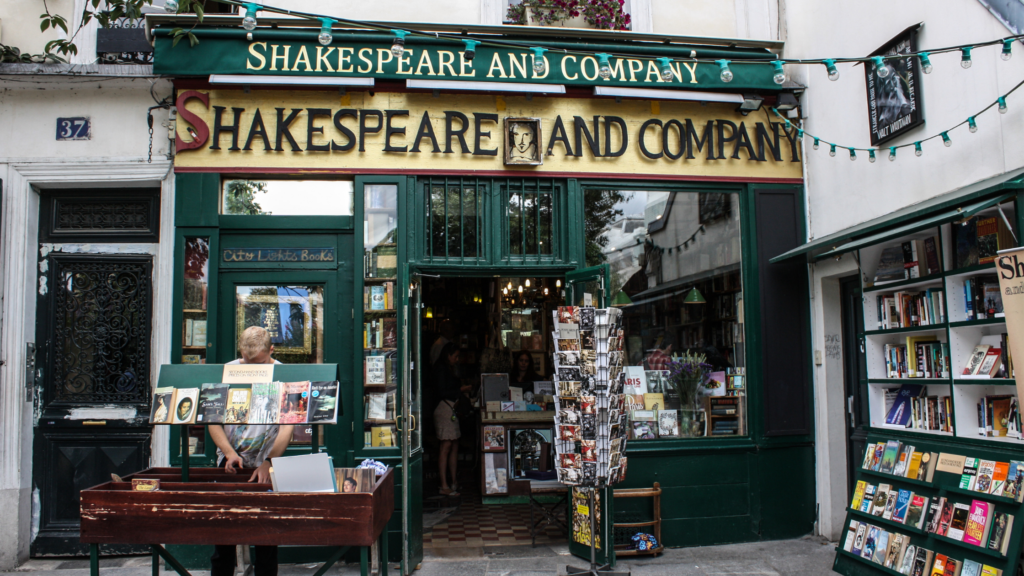 Shakespeare and Company, an English bookshop in Paris