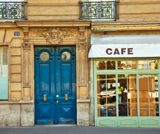 a small cafe in Paris