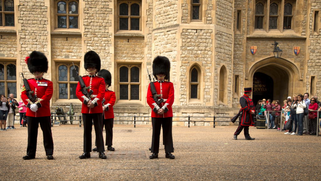 Queen's Guards on duty at the Tower of London