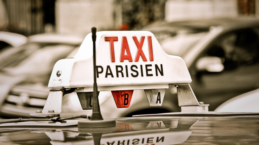 taxi cab in Paris