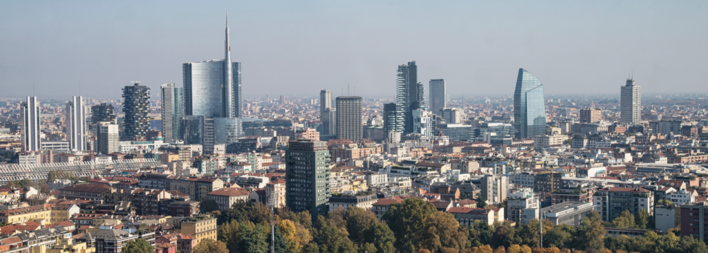 The skyline of Milan