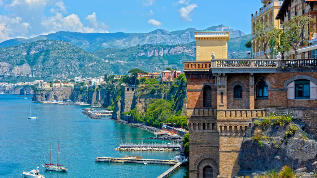 View from Sorrento on the Amalfi Coast