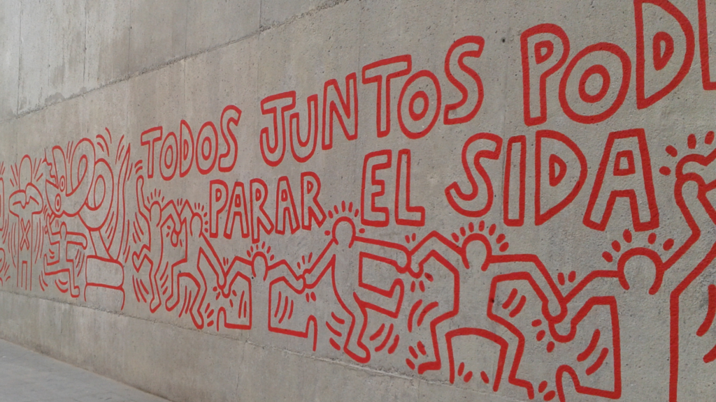 Keith Haring mural in Barcelona