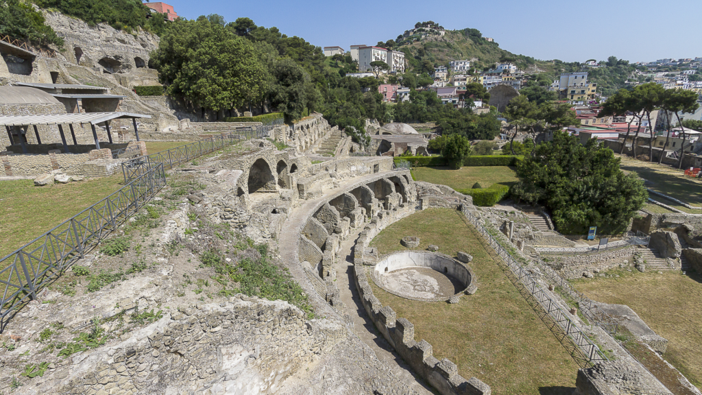 ancient Roman ruins in Baia, Naples