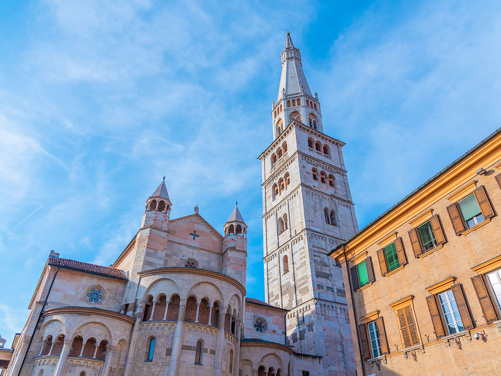 Cathedral of Modena and Ghirlandina in Italy