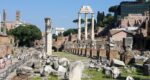 tour of temple ruins in ancient Roman forum