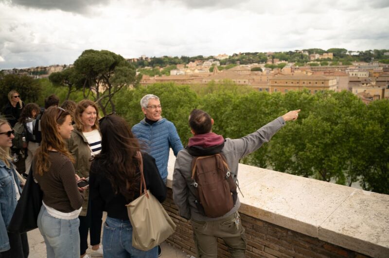 tour group in rome