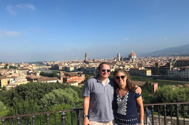 sunny day in florence view point