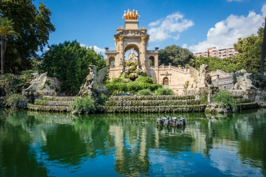 fountains in Parc de la Ciutadella