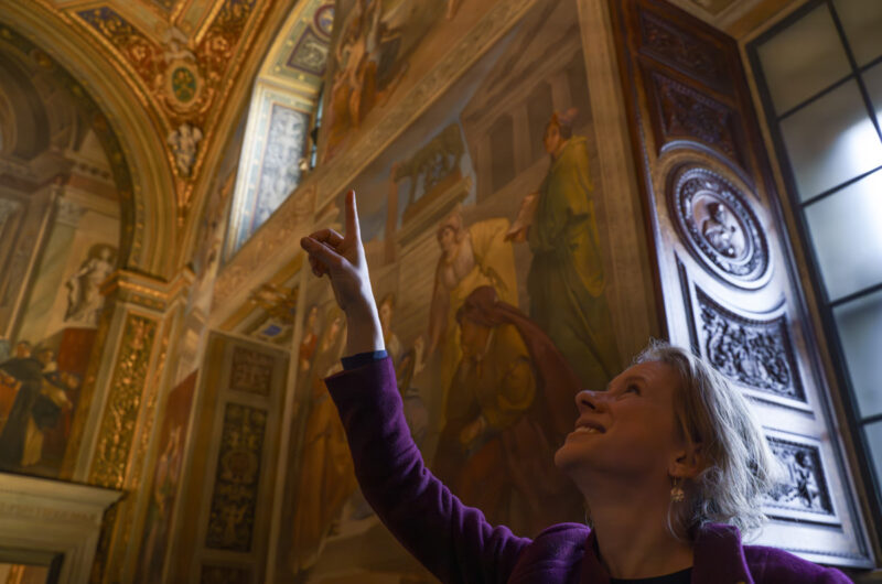 Early morning Vatican tour, following the Key Master as he opens for the day