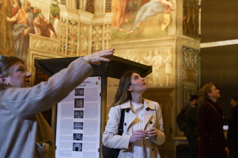 Early morning Vatican tour, following the Key Master as he opens for the day