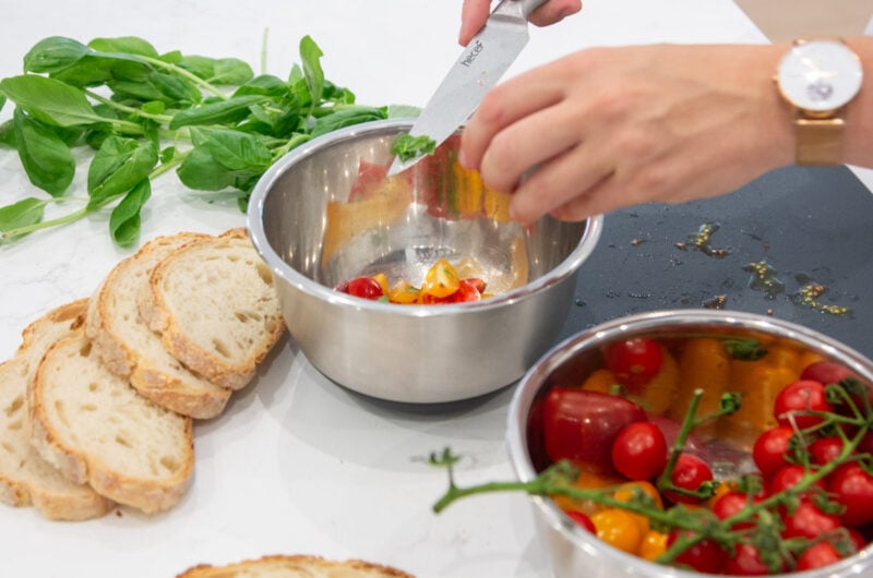 cooking school - pasta class - bruschetta
