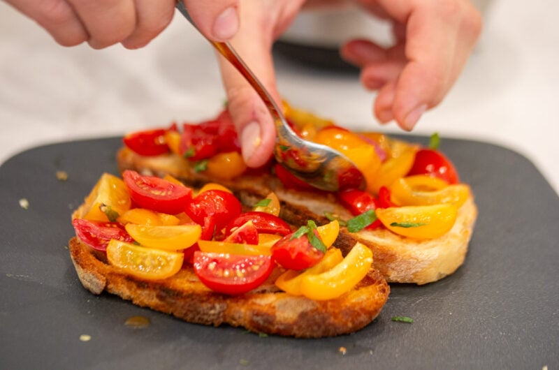 cooking school - pasta class - bruschetta