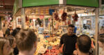 Market, cooking school, gnocchi making, chef, fruit, veggies