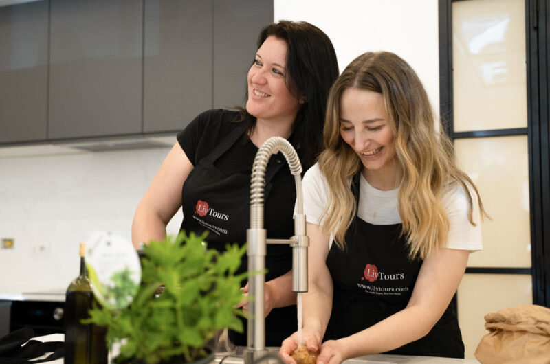 cooking school, gnocchi making, chef