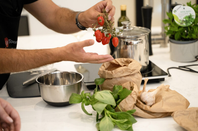 cooking school, gnocchi making, chef
