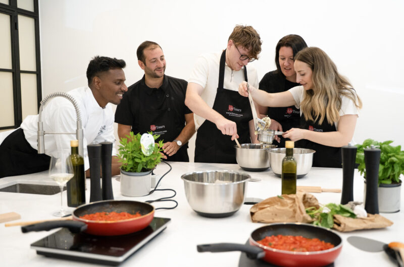 cooking school, gnocchi making, chef