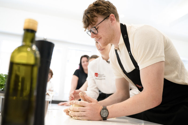 cooking school, gnocchi making, chef