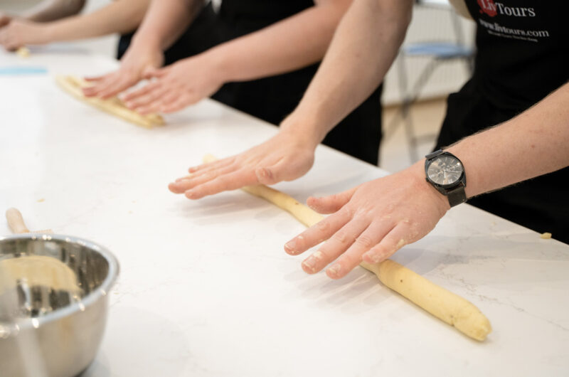 cooking school, gnocchi making, chef