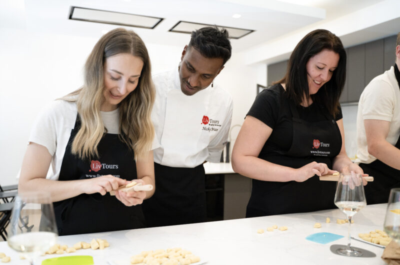 cooking school, gnocchi making, chef