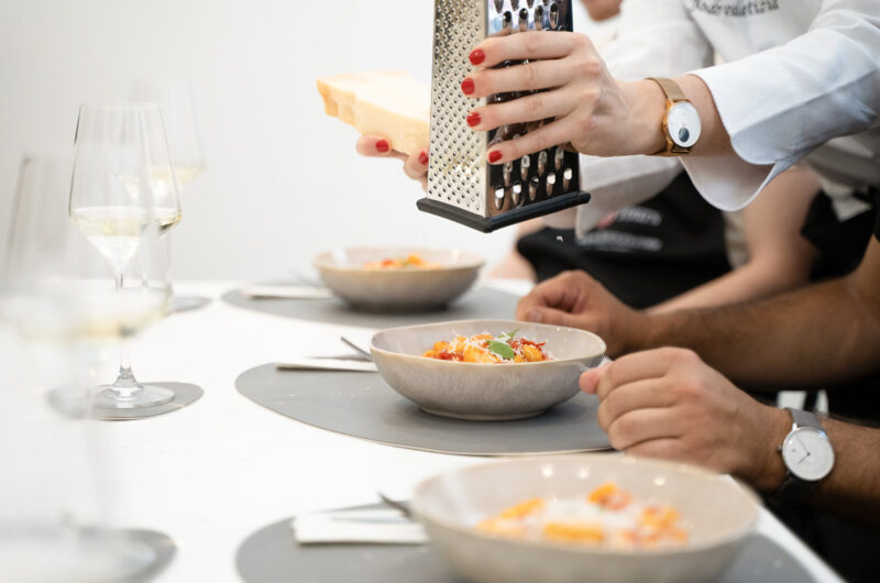 cooking school, gnocchi making, chef